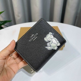 Ví C.oach Snap Wallet With Dancing Kitten siêu đẹp