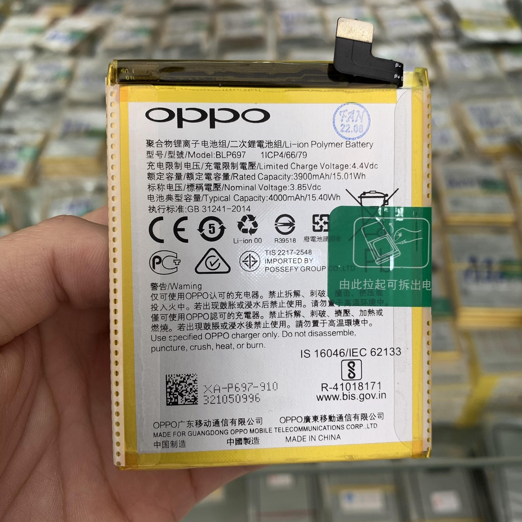 (Giá thợ) PIN Oppo F11 pro mã BLP697, dung lượng chuẩn