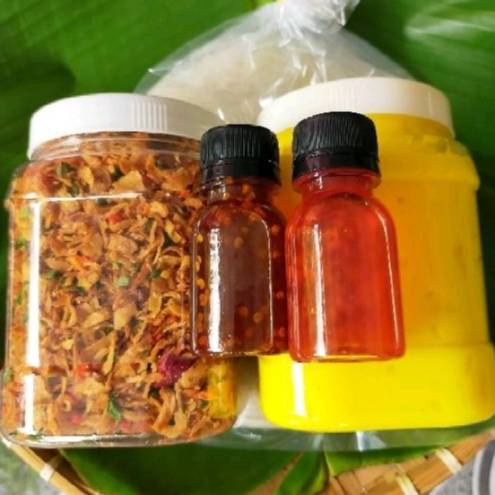 Combo bánh tráng muối tép hành + HỦ BƠ LỚN