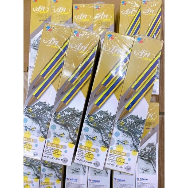 Bút chì gỗ Thiên Long GP-04 1 hộp 10 cây