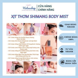 Xịt toàn thân body mist shimang