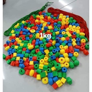 Luồn dây, luồn hạt, xâu dây, xâu hạt nhựa to