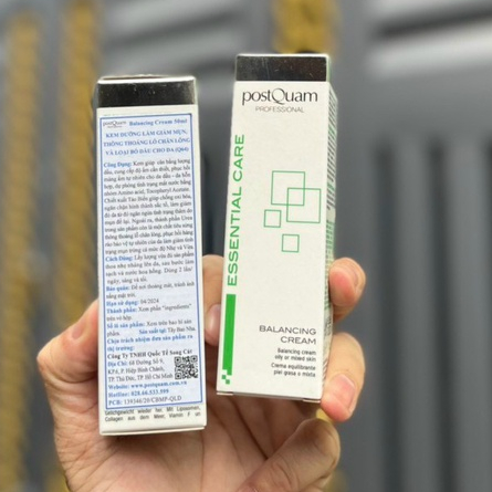 Postquam Balancing cream - Kem dưỡng điều tiết dầu và ngăn ngừa mụn cho da dễ lên mụn