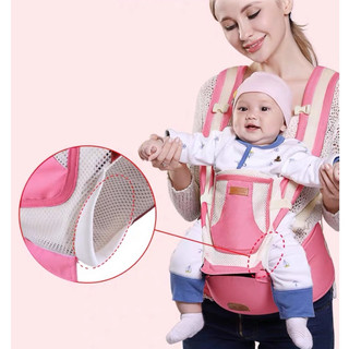 Địu cho bé. địu ngồi em bé 6 tư thế ngăn chứa đồ to thoáng khí