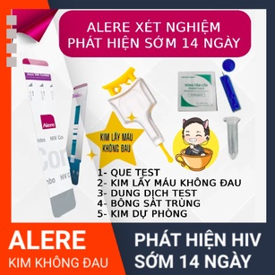 Test phát hiện HIV sớm 14 ngày, test xét nghiệm HIV, kim lấy máu không đau, chính xác 100%