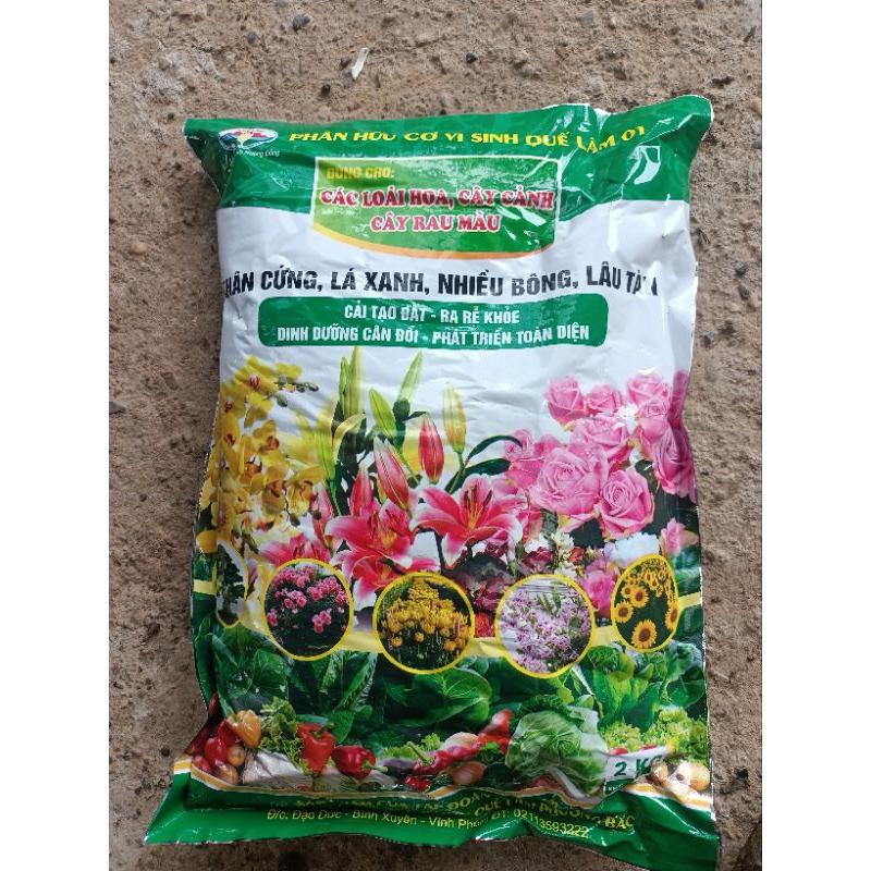 Phân hữu cơ vi sinh 2kg/túi