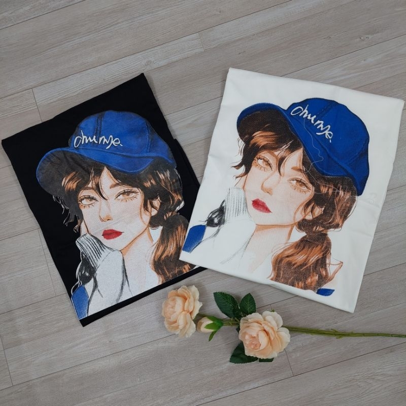 Áo thun cotton xuân hè, in hình cô gái nhiều mẫu, co dãn 4 chiều, dáng rộng, free size 45kg-65kg