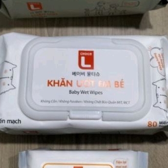 Khăn ướt Em bé Lotte ChoiceL , gói 80 tờ.