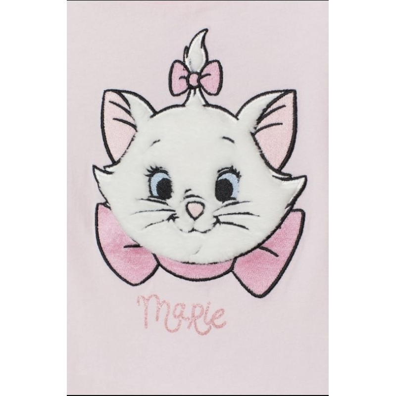 Áo phông cộc tay cotton mèo hồng cho bé gái xuất dư