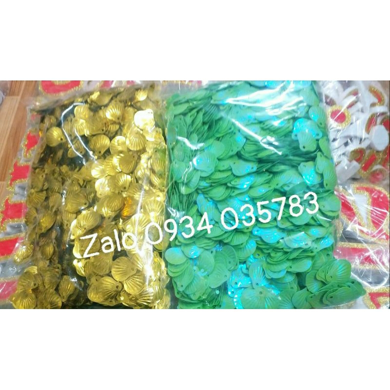 100g vảy sò xanh lá xà cừ