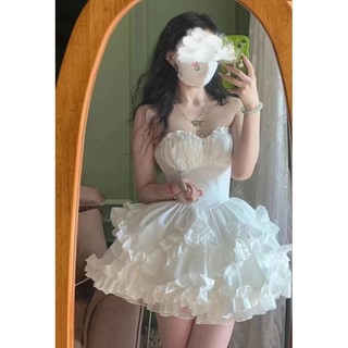 [ORDER] VÁY TRẮNG TIỂU THƯ CÚP NGỰC