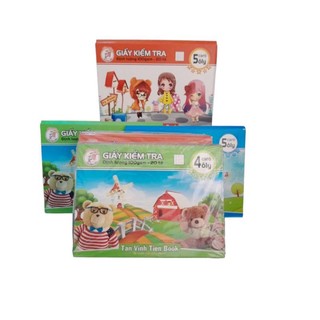 20 đôi giấy kiểm tra dày đẹp 4 ôly, 5 ôly caro