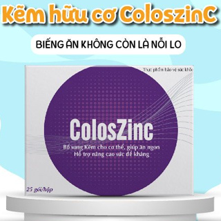 Kẽm Zeambi hữu cơ cho bé - Kẽm ColosZinC tăng đề kháng, cải thiện biếng ăn