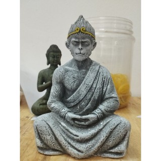 Tượng Ngộ Không Ngồi Thiền 13cm