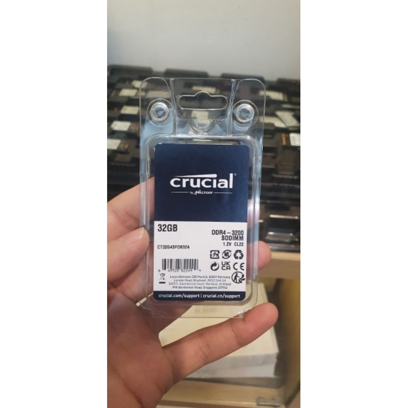 RAM Laptop DDR4 Crucial 32GB bus 3200Mhz - Bảo hành 36 tháng