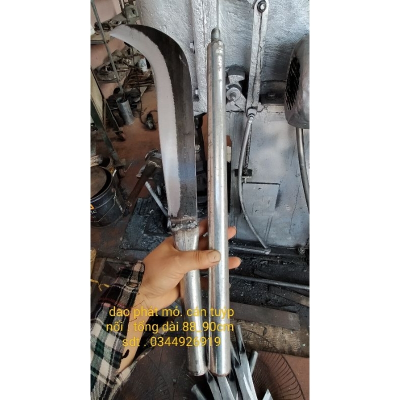 Dao mỏ phát rừng thép nhíp ô tô cán tuýp nối dài
