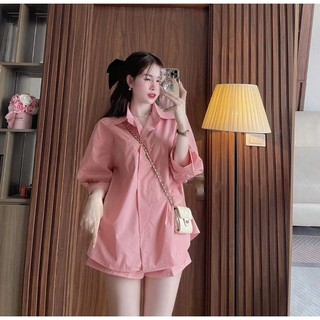 Sét bộ sơ mi đùi cá tính TL38