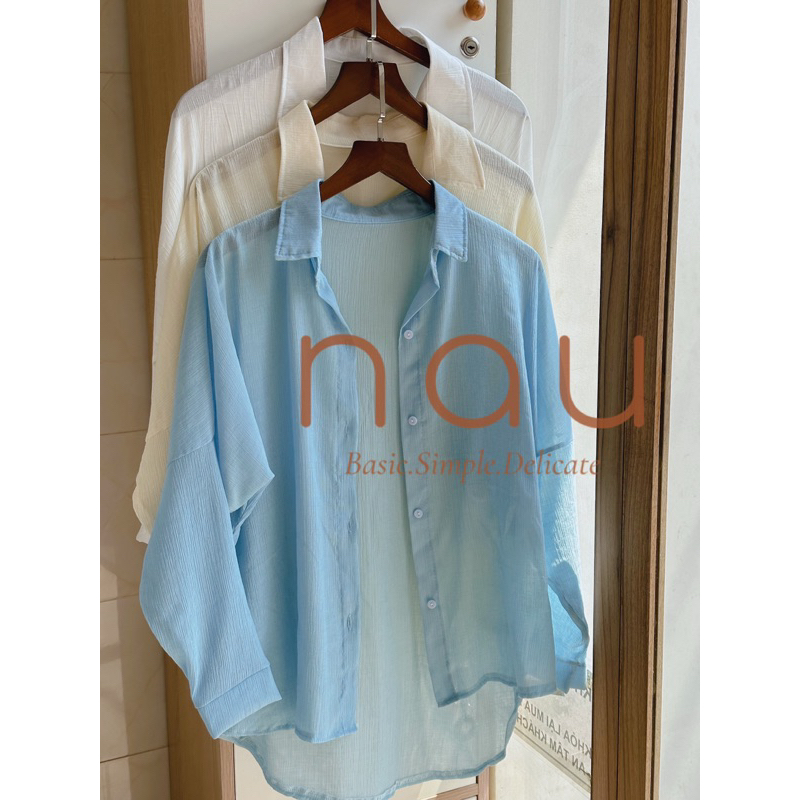 Áo sơ mi gân tay bo bản mặc 2 kiểu