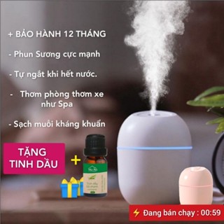 Máy Xông Tinh Dầu Mini -Máy Tạo Ẩm Phun Sương