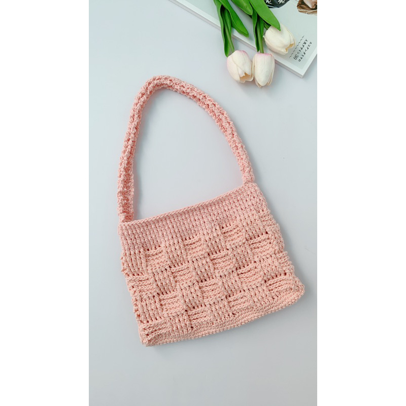 Sợi Simply cotton - Sợi cotton tái chế, đan móc túi, nón thủ công