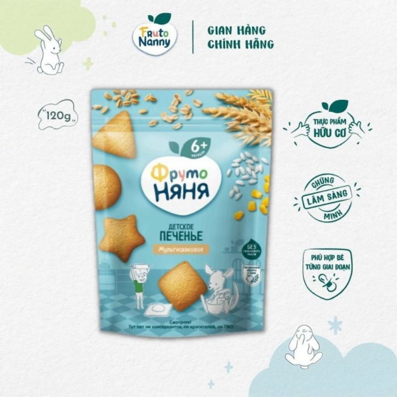 Bánh ăn dặm Fruto Nyanya 6m+ /12m+gói 120g , 30g, 50g