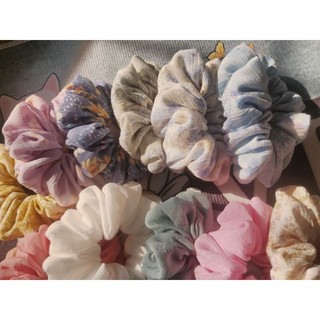 [100% Handmade] Scrunchies, cột tóc size mini đũi mềm mịn, xinh xắn