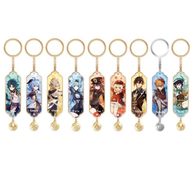 Genshin Impact-Keychain/Móc khoá kim loại ver 1
