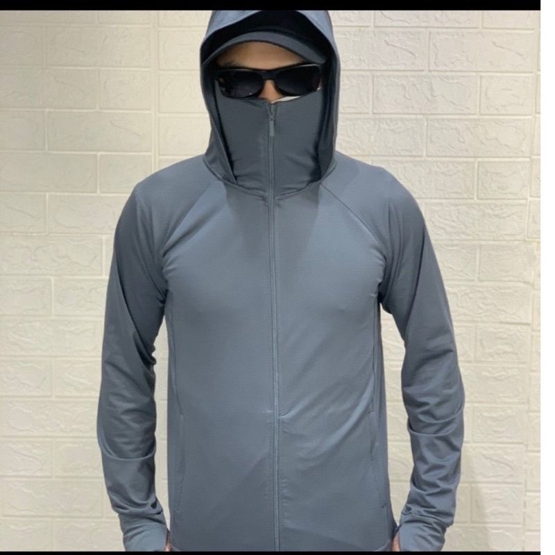 Áo chống nắng nam thông hơi 4 túi, 2 túi ngoài khoá kéo