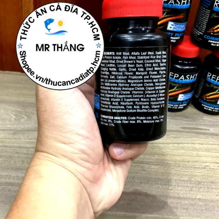 Repashy Super Foods Community Plus : Thức ăn Gel cho loài cá nước ngọt và động vật không xương sống ăn tạp.