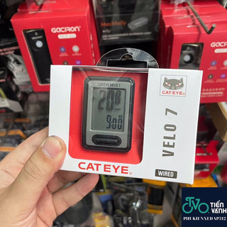 Đồng hồ xe đạp có dây Cateye Velo 7