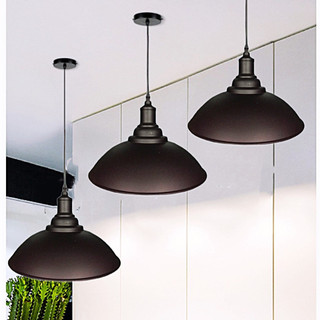 Đèn thả quán cafe Retro cổ 3 khấc màu đen T084