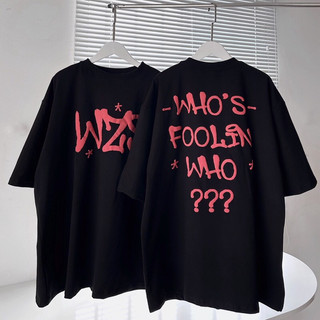 Áo thun in nổi chữ wzs _ht.store96