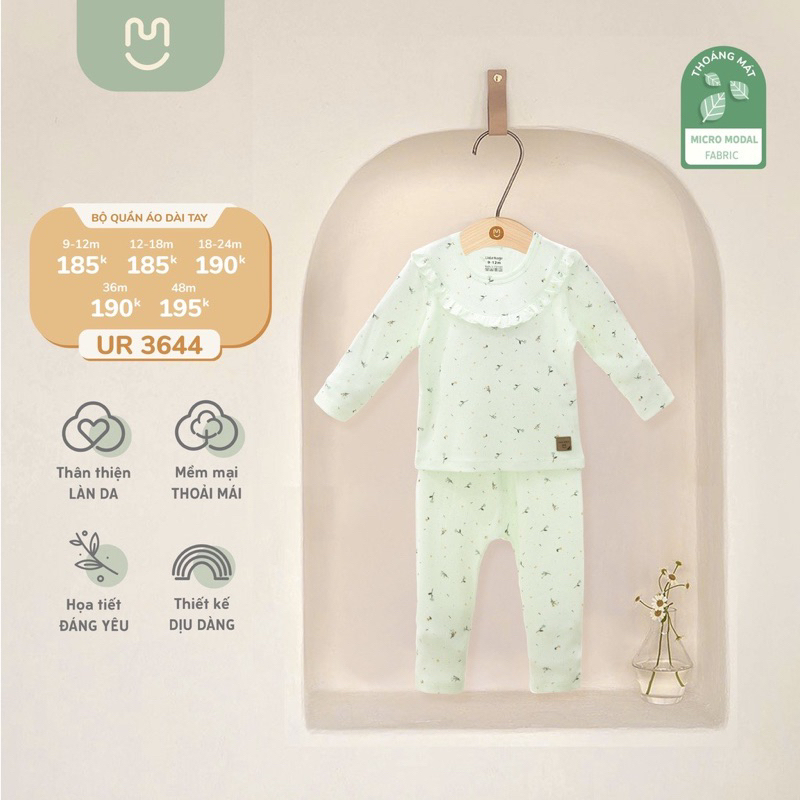 Bộ Ualarogo dài tay Modal cho bé