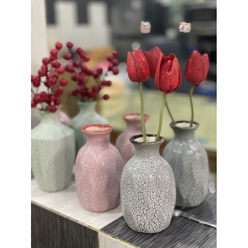Bình hoa, lọa hoa mini siêu xinh dùng trang trí bàn học, bàn làm việc, decor nhà nhiều kiểu dáng, gốm sứ bát tràng