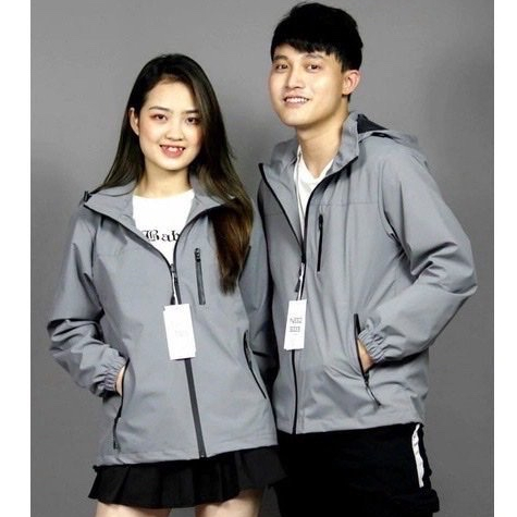 Áo khoác GIÓ MŨ TRƠN Kiểu thể thao, có mũ dáng chuẩn, chống nước nhẹ, giữ ấm, chống bụi