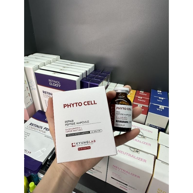 Tế bào gốc KyungLab Phyto Cell Peptide Ampoule, tế bào tái sinh làn da gấp 5 lần.