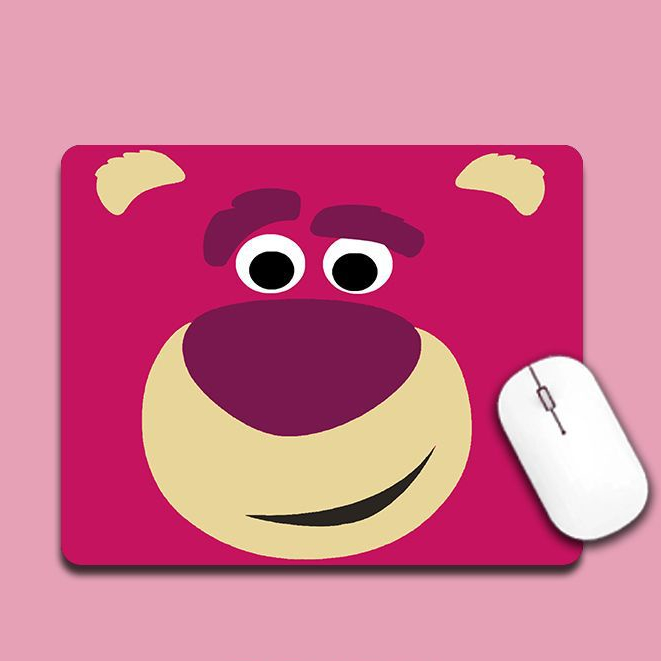 Miếng lót chuột / Bàn di chuột chống trượt hình Gấu Dâu Losto siêu hot - LC Rockcow