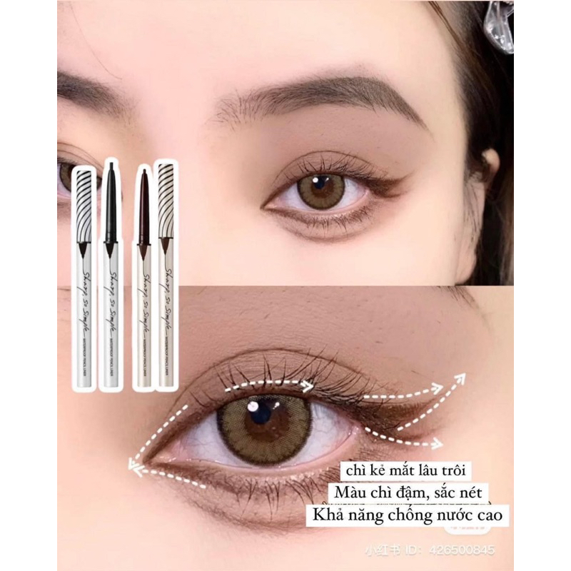 Chì Kẻ Mắt Chống Nước Clio Sharp So Simple Waterproof Pencil Liner
