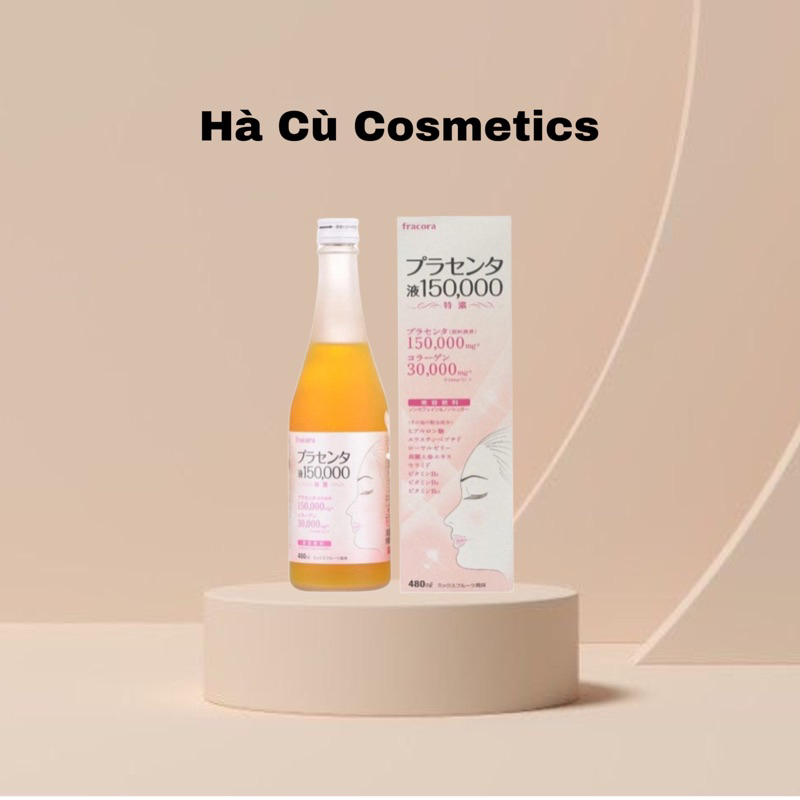 Nước uống trắng da nhau thai cừu Fracora Placenta 150000mg, nước uống đẹp da chống lão hóa Nhật Bản