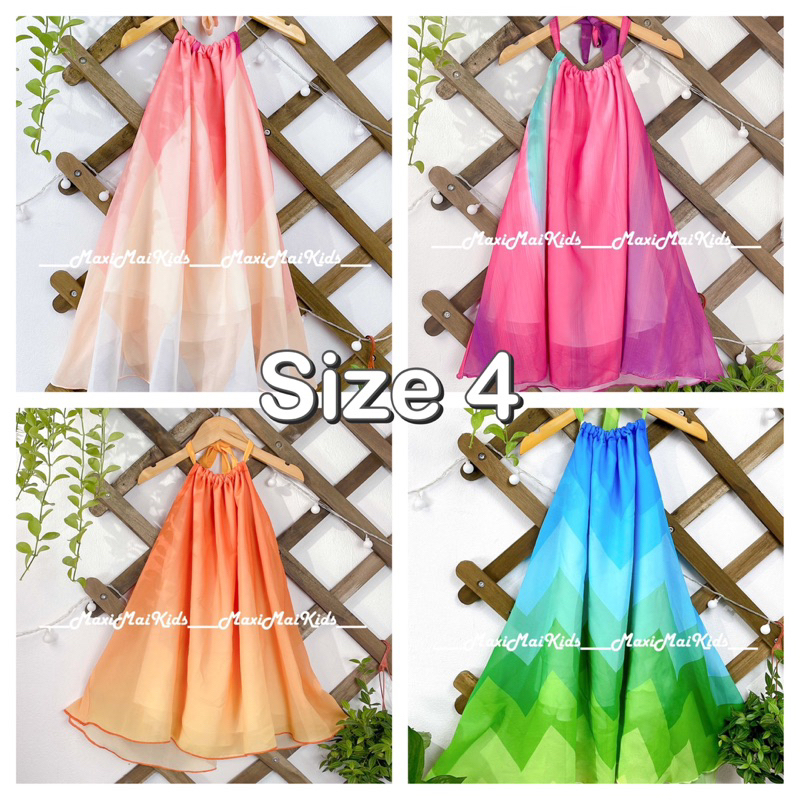 Yếm suông bé gái màu loang