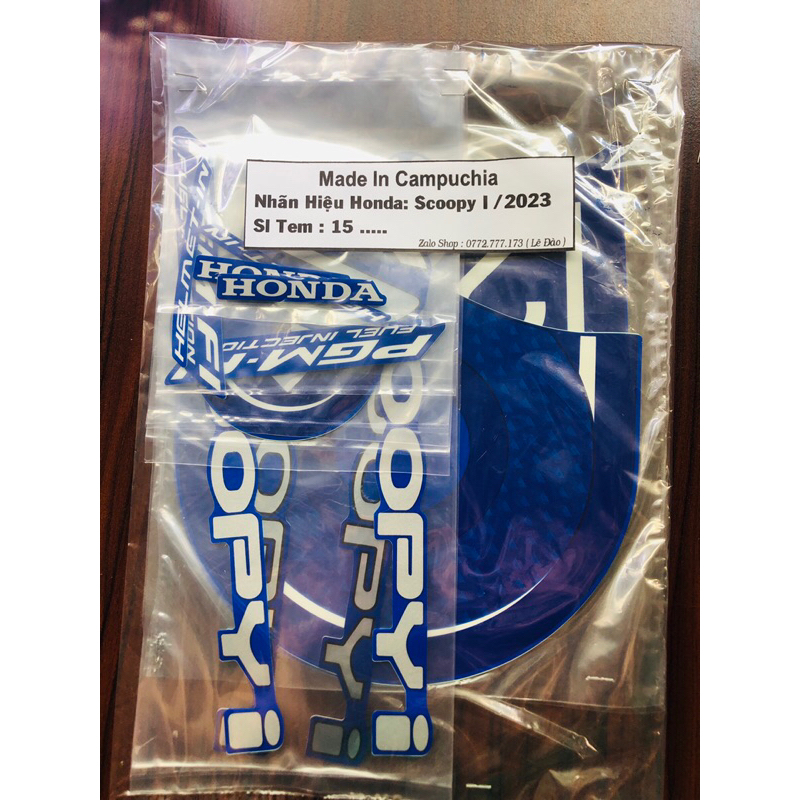 Tem Scoopy i 2023 Xanh Campuchia