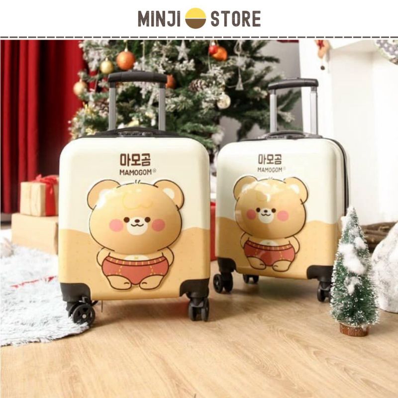 Vali gấu cho bé Mamogom siêu xinh size 18 inch