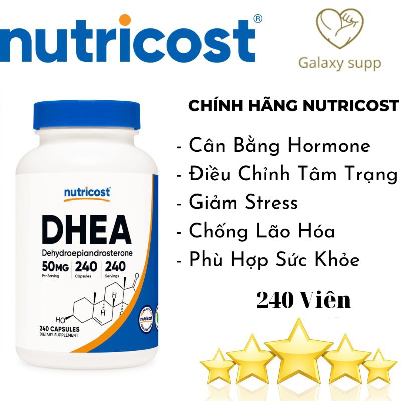 Nutricost DHEA 50mg Tăng Cường Sinh Lý 240 Viên