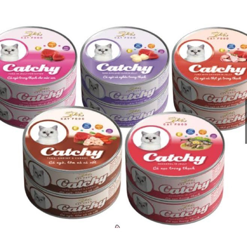 Thức ăn pate 5 Plus Premium catchuy cho mèo
