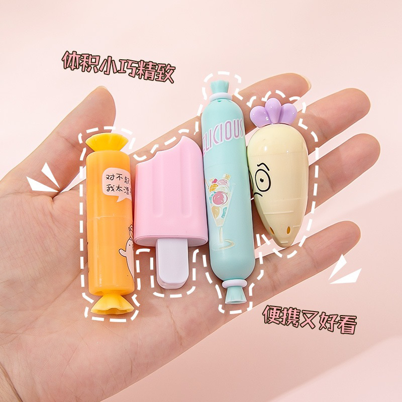 Bút highlight dễ thuong kèm túi 6 màu