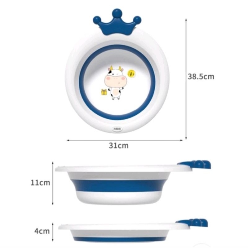 CHẬU RỬA MẶT GẤP GỌN CHO BÉ, THAU CHO BÉ