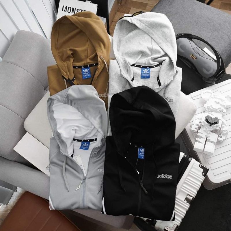 Áo khoác thun màu trơn A.did.as bao mát bao thấm hút mồ hôi tốt UNISEX