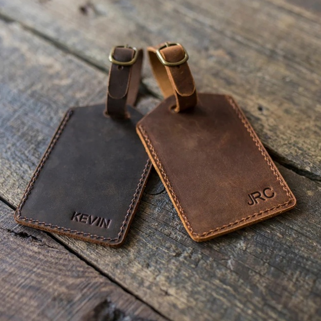 Thẻ Hành Lý, Thẻ Tên Vali, Thẻ Hành lý Da Thật, Quà Tặng Cá Nhân, Quà Tặng 8/3 Độc Đáo