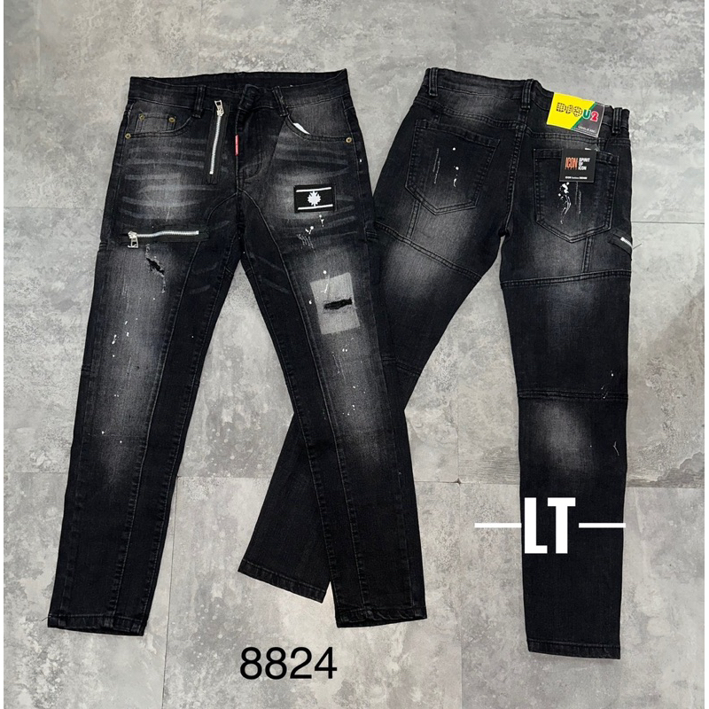 Những mâu quần jen nam  dài dsq ông côn quản châu lô gô hót nhất 2023 hình  ảnh  thật  giá rẻ khoá  lệch  kéo vàng