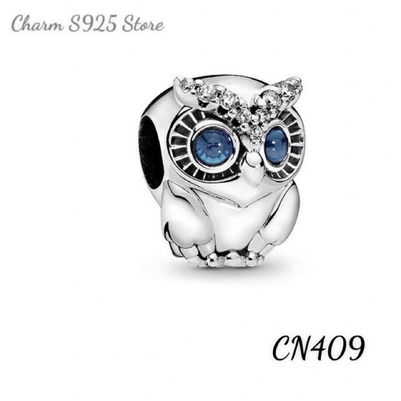 charm pan hình cú bạc s925 cao cấp ( hàng có sẵn )